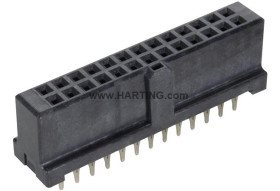 Listwa stykowa PCB 26-pinowe 09195 raster: 2.54 mm Prosty 2-rzędowe HARTING Do montażu na płytce drukowanej1000 V W