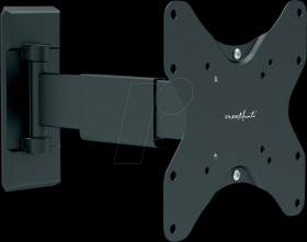 PM-EASYFLEX-37 TV wall mount, tiltable, swiveling, 17"- 42", black