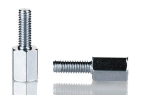 Kołek dystansowy gwint M4 x M4 długość 10mm Stalowe Męski/żeński Sześciokątny RS PRO