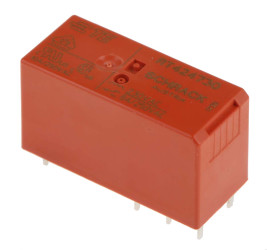 Przekaźnik mocy 230V ac DPDT TE Connectivity, montaż PCB 32500Ω Otwór przezierny