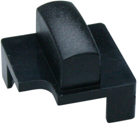 Push button, horizontal, pitch ≥ 15 mm, (L x W x H) 14.4 x 14.4 x 11.7 mm, dark gray, for single pushbutton, 827.400.021