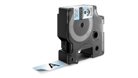 Taśma Poliestrowa Trwała Do Drukarek 19Mm X 5,5M Czarna Na Przezroczystym 622290