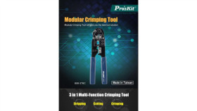 Zaciskarka Złączy Modularnych Rj-45 8P8c / Rj45 Profilowany Uchwyt 808-376C