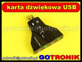 Karta dźwiękowa USB / AUDIO 3D / Vitrual 7.1CH / FullDuplex