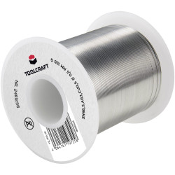 Toolcraft TO-7443783 Solder Lead-Free Sn99.3Cu0.7 100g 1.2mm Reel