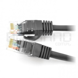 Przewód sieciowy Ethernet Patchcord UTP 5e 1,5 m - czarny