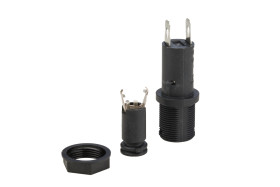 Oprawa bezpiecznikowa montowana w tablicach Montaż panelowy rozmiar: 5 x 20mm 16A 250V ac Szybkozłącze, końcówka