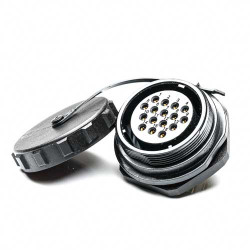 Złącze wielostykowe przemysłowe 16-pinowe Montaż tylny Gniazdo RS PRO