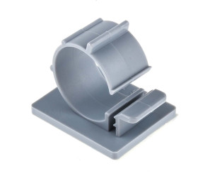 Spinka do kabli 18mm Samoprzylepny 30 x 24.5mm materiał: Nylon 66 Szary zacisk kablowy