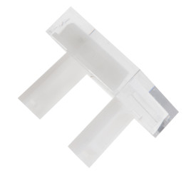 Klosz lampek do przycisku kształt: Kwadratowy Biały Soczewka RS PRO 15.2 x 15.2 x 14mm