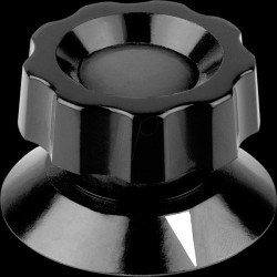 474.81 Knob, øA 50 mm, ød 8 mm, black