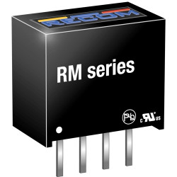 DC converter, 5 VDC, 0.25 W, 1 output, 5 VDC, 72 % efficiency, RM-0505S