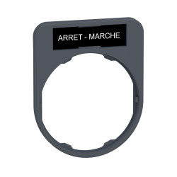 legend holder with arret-marchemarking