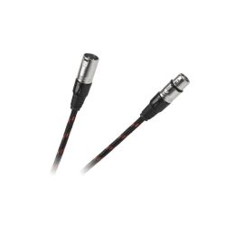 Złącze mikrofonowe XLR wt.3p/gn.3p 3m / KPO2756-3