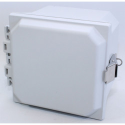 Hammond PJU664L IP66 Type 4X GRP Junction Box Hinged Lid with Snap Latch