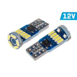 Żarówka W5W 12/24V T10 SMD4014 2szt. 6500K CANBUS LED