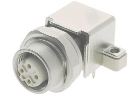 Przemysłowe złącza okrągłe 4-pinowe Montaż tylny Gniazdo HARTING