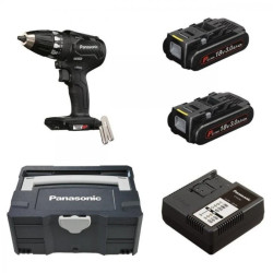 Wiertarko-wkrętarka akumulatorowa 18V, w walizce, z ładowarką i dwoma akumulatorami 3Ah EY74A3PN2G32