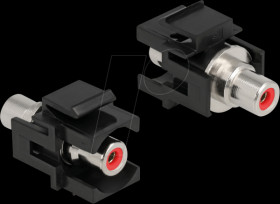 86741 Keystone Module RCA female &gt; RCA female red / black