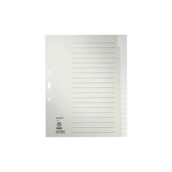 Leitz 12200085 Index A4 Oversized Blank Grey Flax 20 Dividers