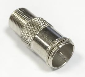 Adapter antenowy gniazdo-F/wtyk F szybki