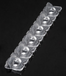 Soczewka LED Prostokątny 119.8 x 19.6 x 7.6mm, kąt widzenia Asymetryczna, do użytku z Cree XQ-E, Lumileds LUXEON Rebel