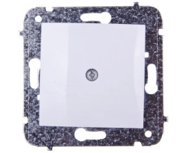 CARLA Zaślepka bez ramki biała 1770-10