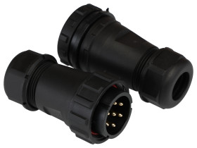 Złącze okrągłe 7-pinowe SP29 Mocowanie kablowe liniowe Wtyk, Gniazdo RS PRO Męski/żeński IP68 SP29