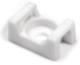 Mounting base, PA, white, (L x W x H) 21.8 x 15.8 x 9.4 mm, 151-30703