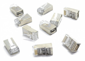 WTYK RJ45 FTP kat6 PASS THROUGH PRZELOTOWE 1 szt