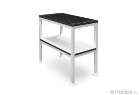 Stół 1000x500 h:900 z górnym i dolnym blatem NIE ESD