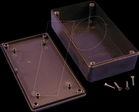 1591XXBSBK Plastic housing, series 1591, 63 x 113 x 28 mm, black