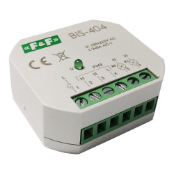 Przekaźnik bistabilny impuls. sekwenc. świecznikowy 265V max8A F&F BIS-404