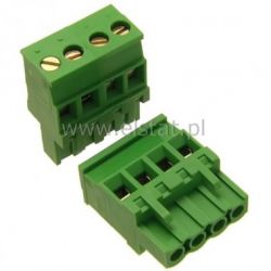 Listwa montaż. prosta 4piny. żeńska r = 5,08