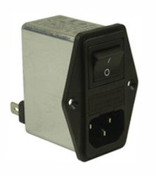 Filtr wejściowy złącza IEC1 10A C14 Schaffner Montaż na kołnierzu 5 x 20mm