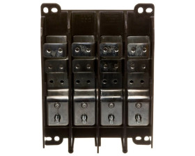 Blok rozdzielczy 4-biegunowy 250A 150mm2 / 1x70mm2 lub 1x50mm2, lub 1x35mm2, lub 2x35mm2 037400