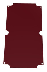 Mounting plate, hard paper, (L x W x H) 344 x 184 x 2.5 mm, natural, for M/T 255, 22001600