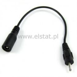 Adapter gn. 2,1/5,5 - wt. 1,3/3,4 + kabel