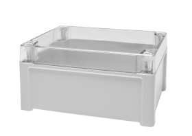 Obudowa ogólnego użytku Poliwęglan szerokość zew. 122 mm długość zew. 187 mm wys. zew. 90 mm RS PRO IP65 Szary