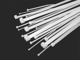 Opaska zaciskowa 100x2,5mm biała, trytytka, 100szt