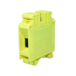 Złączka szynowa gwintowa 1-torowa ZJU2-35 żółta Ergom