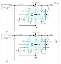 MAX5079 ORing MOSFET Controller with Ultra-Fast 200ns Turn Off