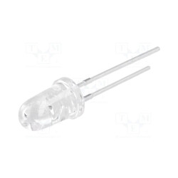 Dioda LED 5mm żółta 8st.60000mcd / OS5YPM5201E