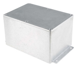 Obudowa Aluminium odlewane szerokość zew. 121,2 mm długość zew. 201,7 mm wys. zew. 105,4 mm RS PRO Srebrny