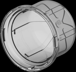 Dome top, Ø 40 mm, gray for LUMAWISE Endurance S series, 2329013-2