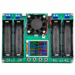 Tester pojemności ogniw akumulatorów 4 x 18650 USB-C z łyżką