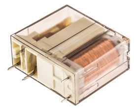 Przekaźnik mocy 12V dc SPDT TE Connectivity 500mW, montaż PCB 270Ω Otwór przezierny