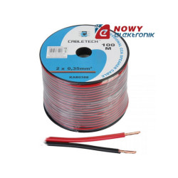 Przewód głośnikowy 2x0,35 CCA Czarno-Czerwony