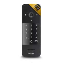 NW-AVO-4KHR-B Wideodomofon jednorodzinny panel zewnętrzny NEXWEI z czytnikiem zbliżeniowym MIFARE i klawiaturą szyfrową, breloki
