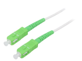 SCA-SCA/OS2-250WH Patch cord światłowodowy OS2 SC/APC,z obu stron 25m LSZH